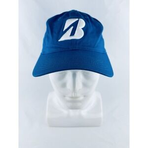 Bridgestone‎ Golf Blue Hat Adjustable Baseball Ball Cap 100% Cotton